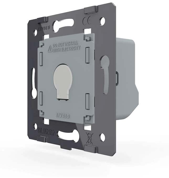 LIVOLO Glas Touch Lichtschalter Funkschalter Steckdosen Wechselschalter uvm in schwarz (Modul: Dimme