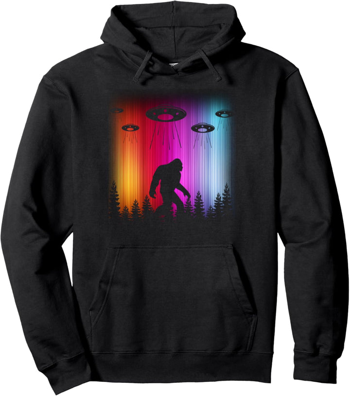 Ausserirdische Entführung UFO-Verschwörung-Sturm- Bigfoot Pullover Hoodie