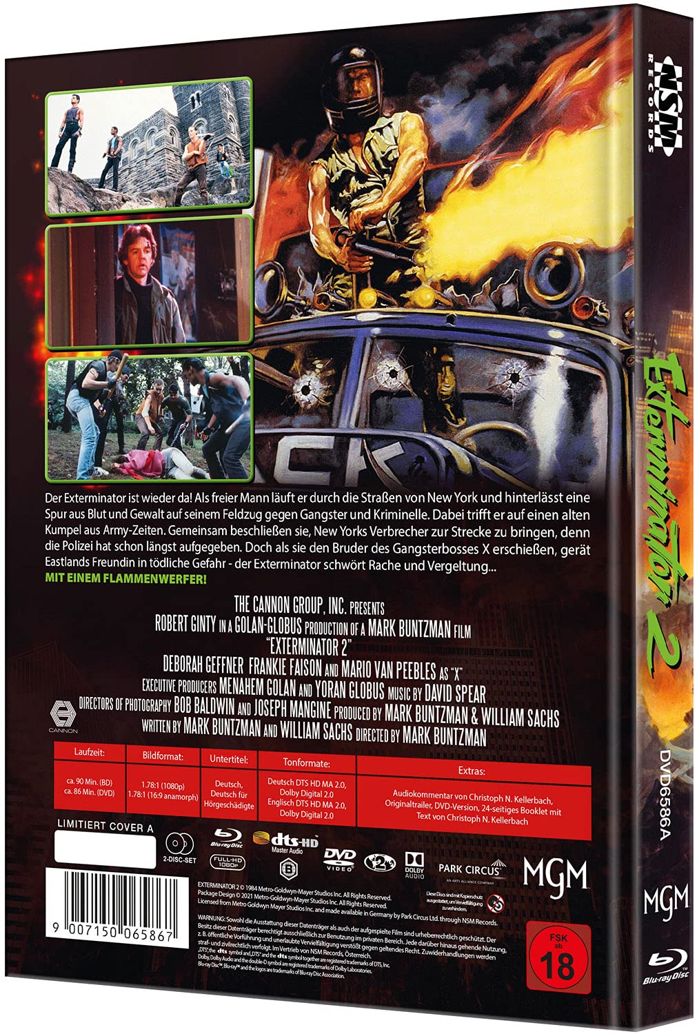 Exterminator 2 [Blu-Ray+DVD] - uncut - limitiertes Mediabook Cover A, Blu-ray