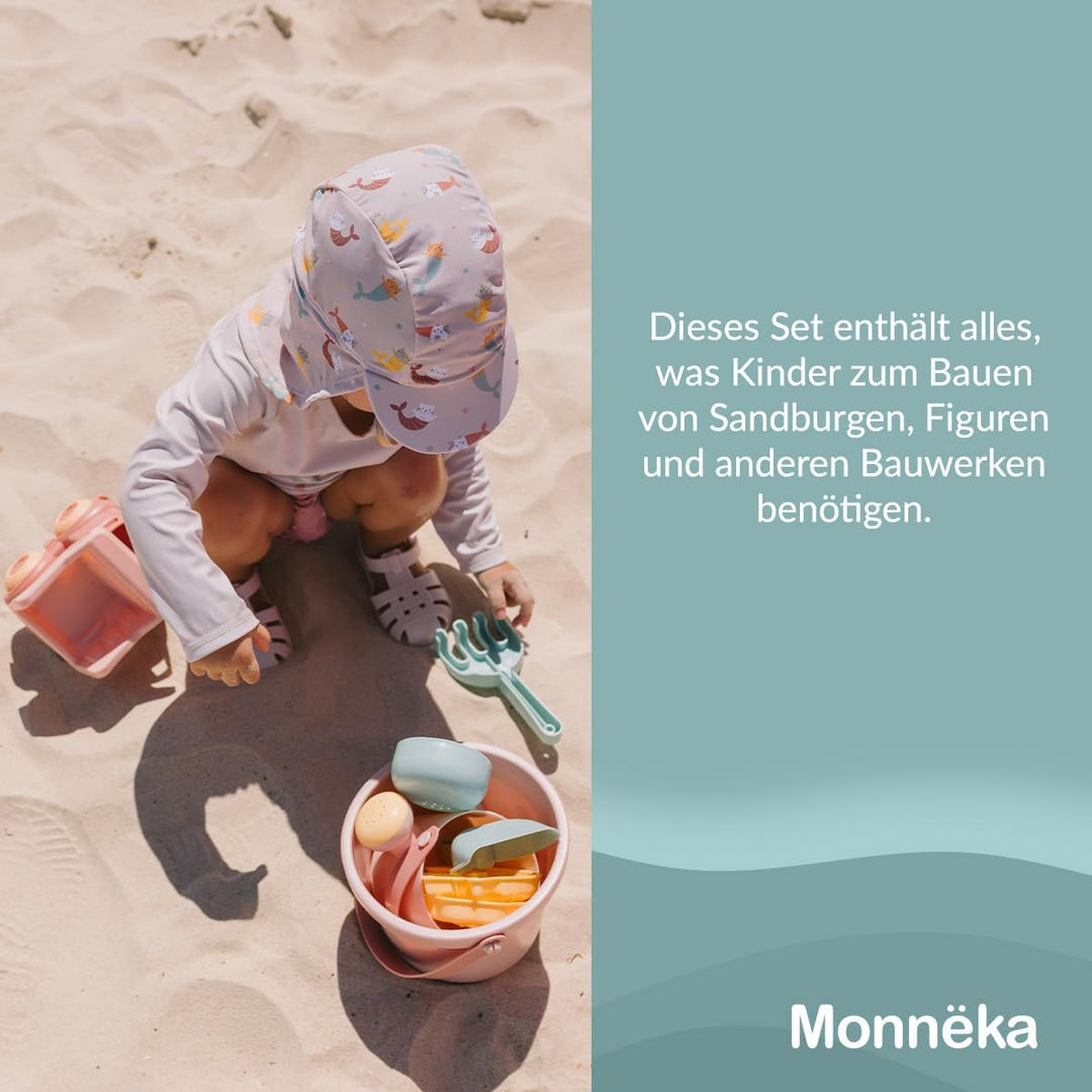 Strandspielzeug Set | Nachhaltiges Sandspielzeug | Enthält Verschiedene Teile | Leicht und tragbar f