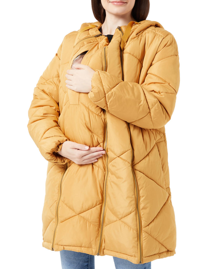 MAMALICIOUS Mama Licious female Steppjacke Umstands-mantel XS Gelb, XS Gelb