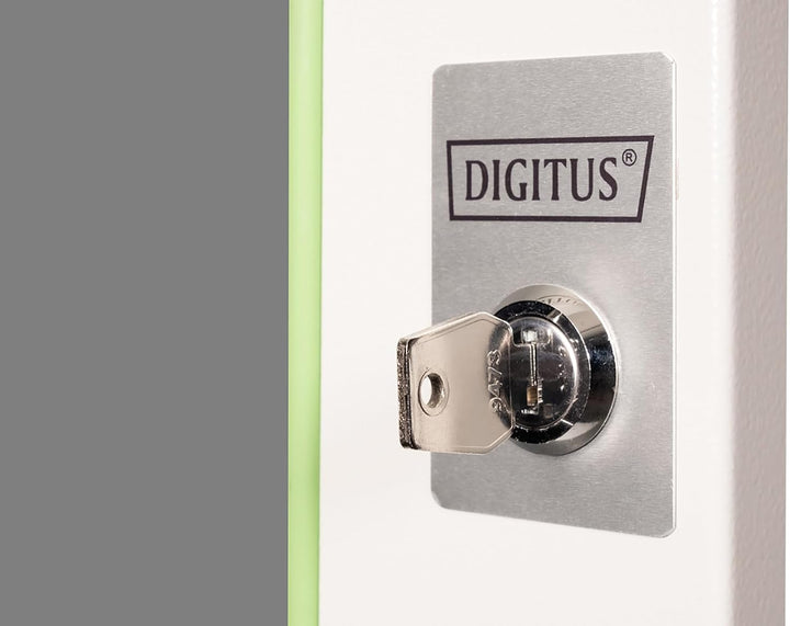 DIGITUS Glas-Ersatztür für Unique Netzwerkschrank – 7 HE – passend für DN-19 07-U, DN-19 07U-6/6, DN