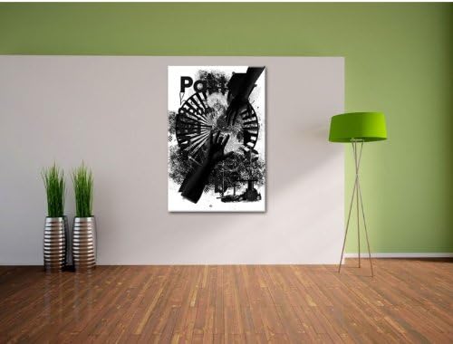 Adam and God negative Leinwandbild Bild auf Leinwand, XXL riesige Bilder fertig gerahmt mit Keilrahm