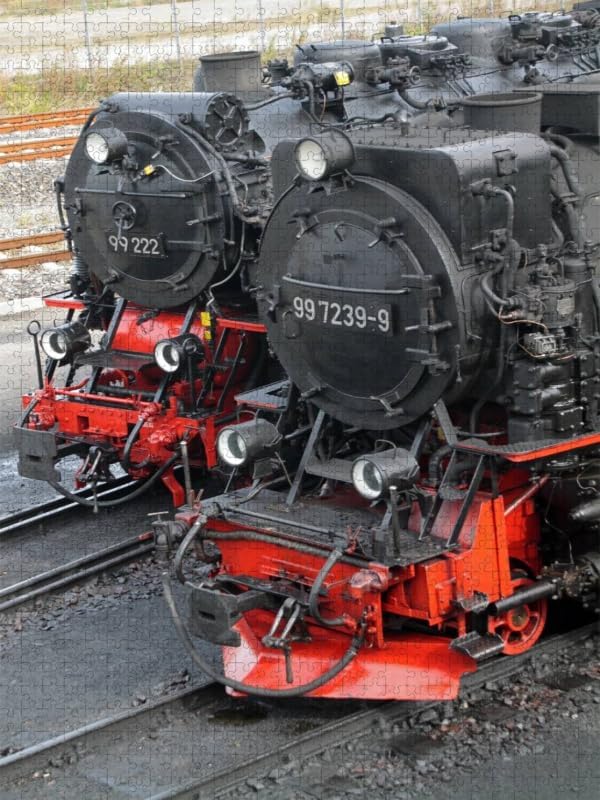 CALVENDO Puzzle Dampfloks 1000 Teile Lege-Grösse 48 x 64 cm Foto-Puzzle Bild von Martina Berg, 1000