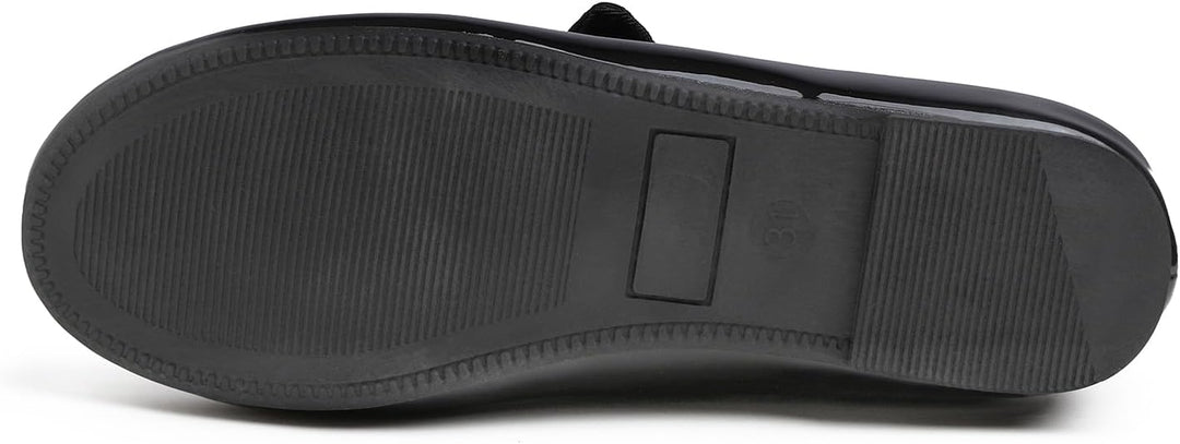 Feversole Girls Cute Dress, Mädchen süsses Kleid Mary Jane Schuhe weiche Party Urlaub Ballerinas 35