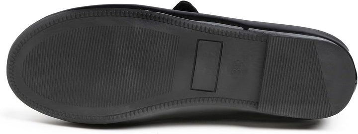 Feversole Girls Cute Dress, Mädchen süsses Kleid Mary Jane Schuhe weiche Party Urlaub Ballerinas 35