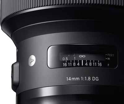 Sigma 14mm F1,8 DG HSM Art Objektiv für Sony-E Objektivbajonett für Sony-E Single, für Sony-E Single