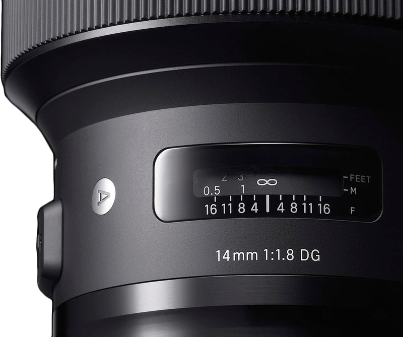 Sigma 14mm F1,8 DG HSM Art Objektiv für Sony-E Objektivbajonett für Sony-E Single, für Sony-E Single