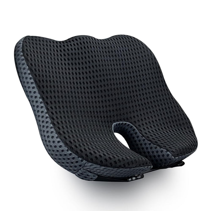 Orthopädisches Autositzkissen Memory Foam - Ergonomisches Keilkissen & Sitzkissen für Auto & LKW - E