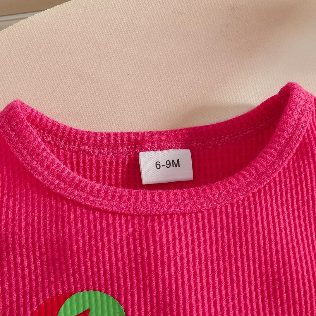 Kleinkind Baby Mädchen Kleidung Blumen Rüschen T-Shirts Tops Shorts Süsse Sommer Kleidung Sets 6-9 M