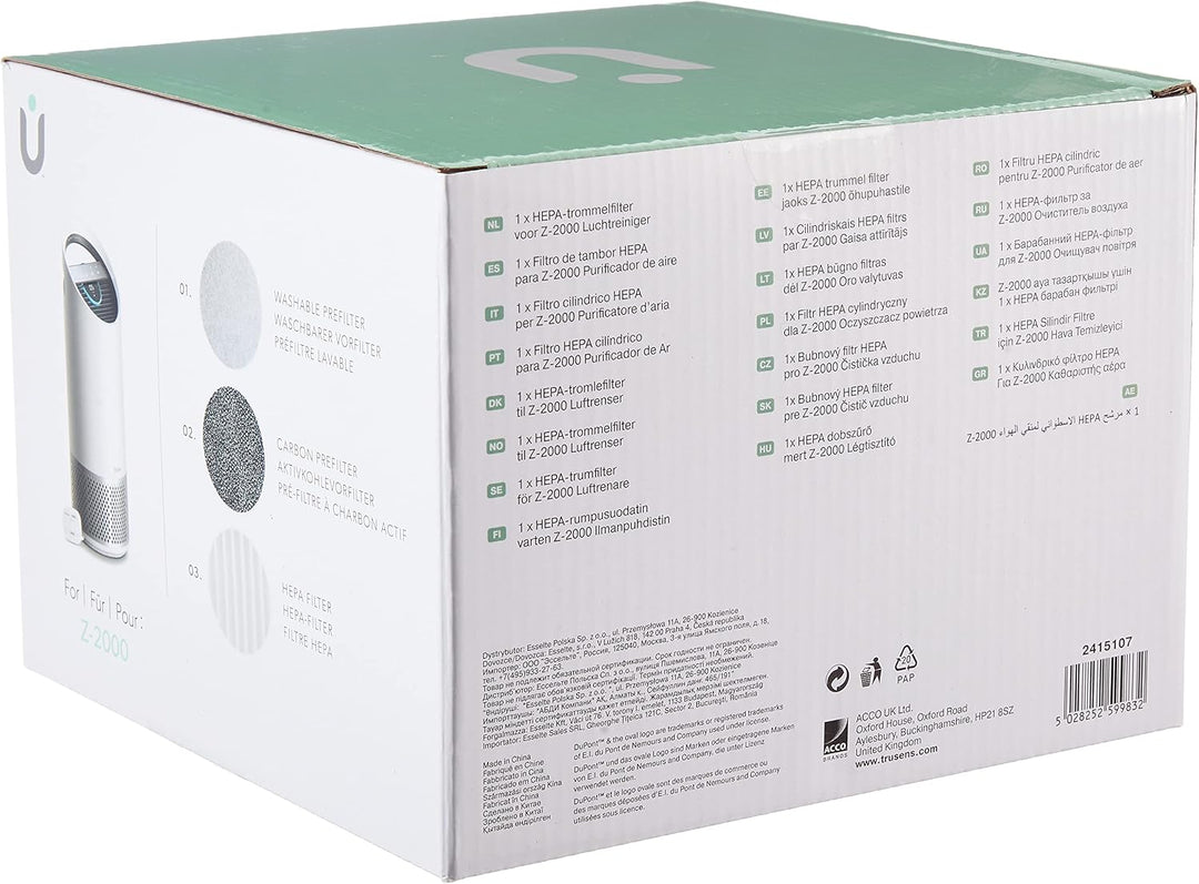 Ersatz-3-In-1-Partikelfilter für Leitz TruSens Z-2000 mittelgrosser Luftreiniger, 2415107 Z-2000 bis