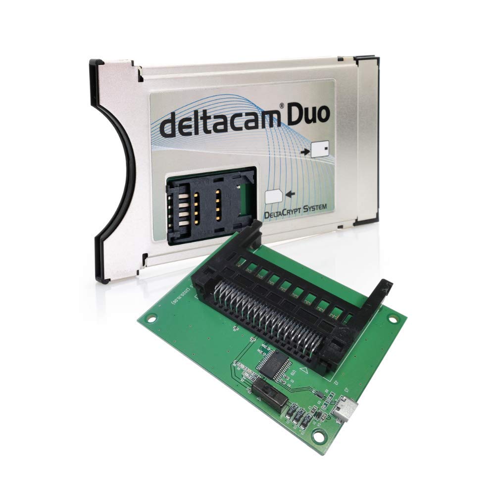 Deltacam Duo Twin CI Modul + Unicam Duo Programmer I Common Interface mit DeltaCrypt-Verschlüsselung