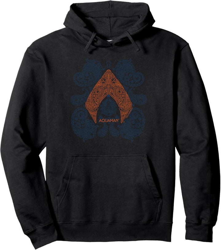 Aquaman Movie Aqua Paisley Pullover Hoodie
