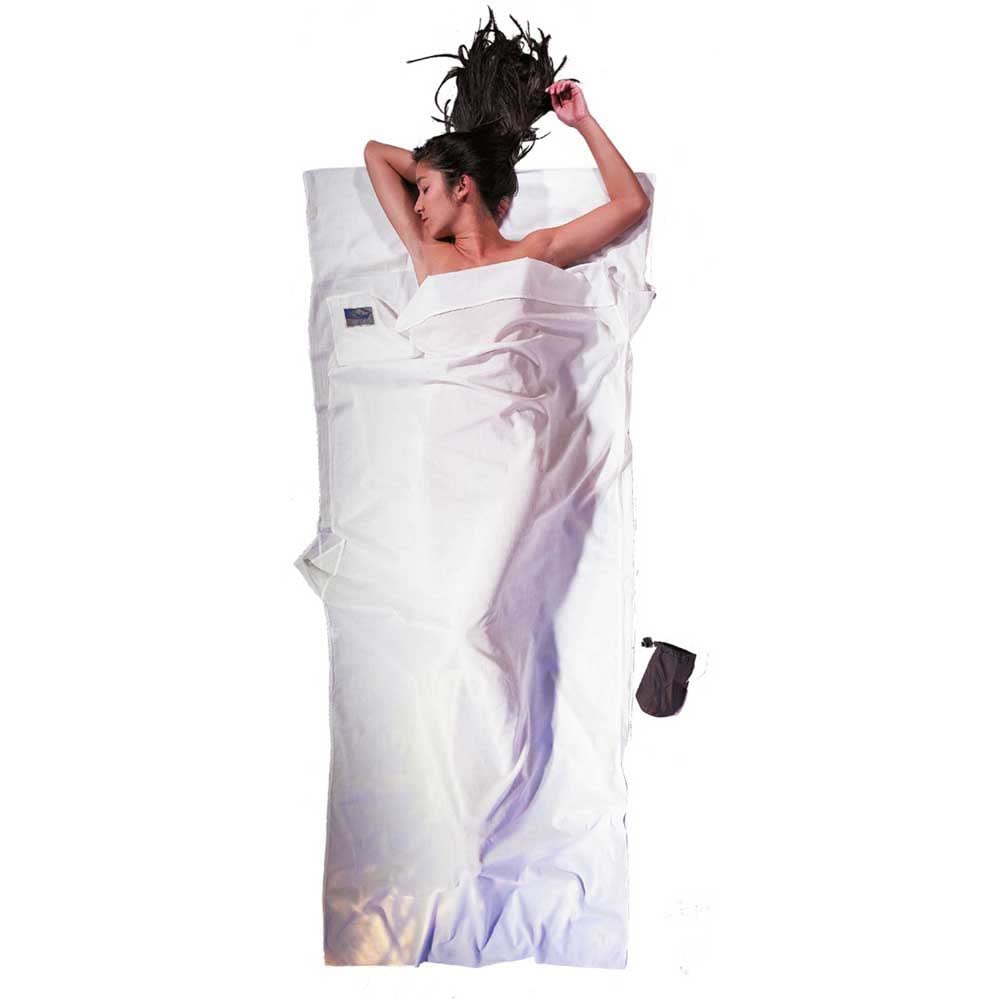 Cocoon Baumwollschlafsack Travel Sheet - Egyptian Cotton Elfenbein (Natural) 220 x 90 cm, Elfenbein