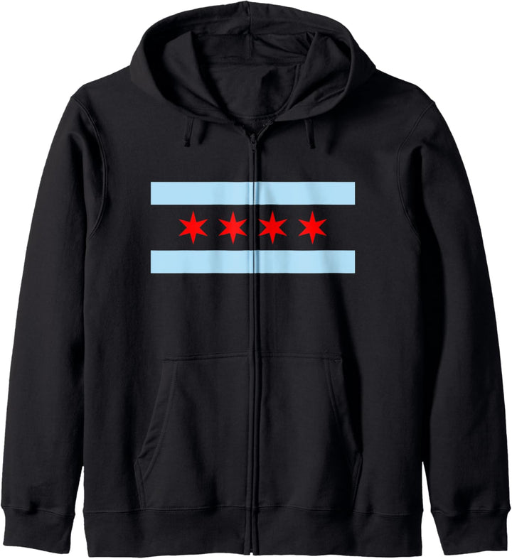 Chicago-Flagge Kapuzenjacke