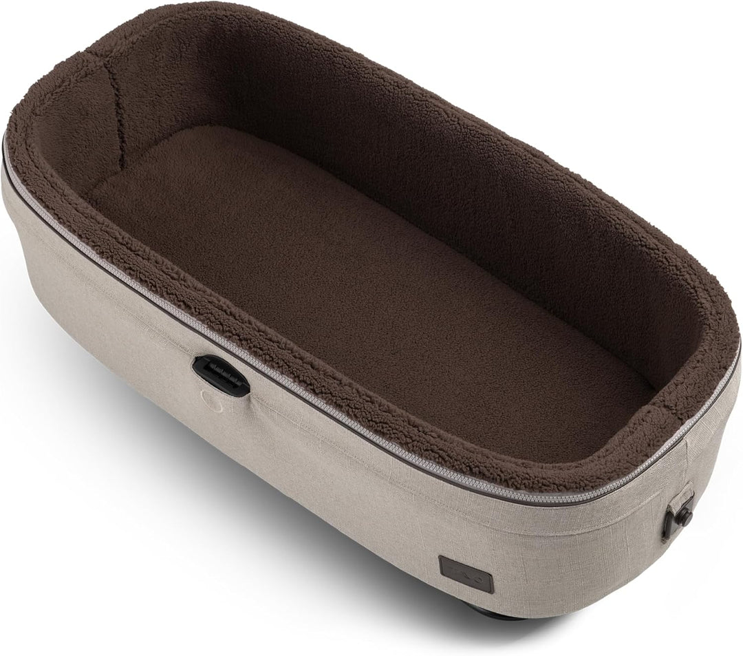Tavo Maeve Medium Flex‑Griff Haustier‑Autositz mit ISOFIX‑Bodenplatte, 2 Matratzenauflagen, Geeignet