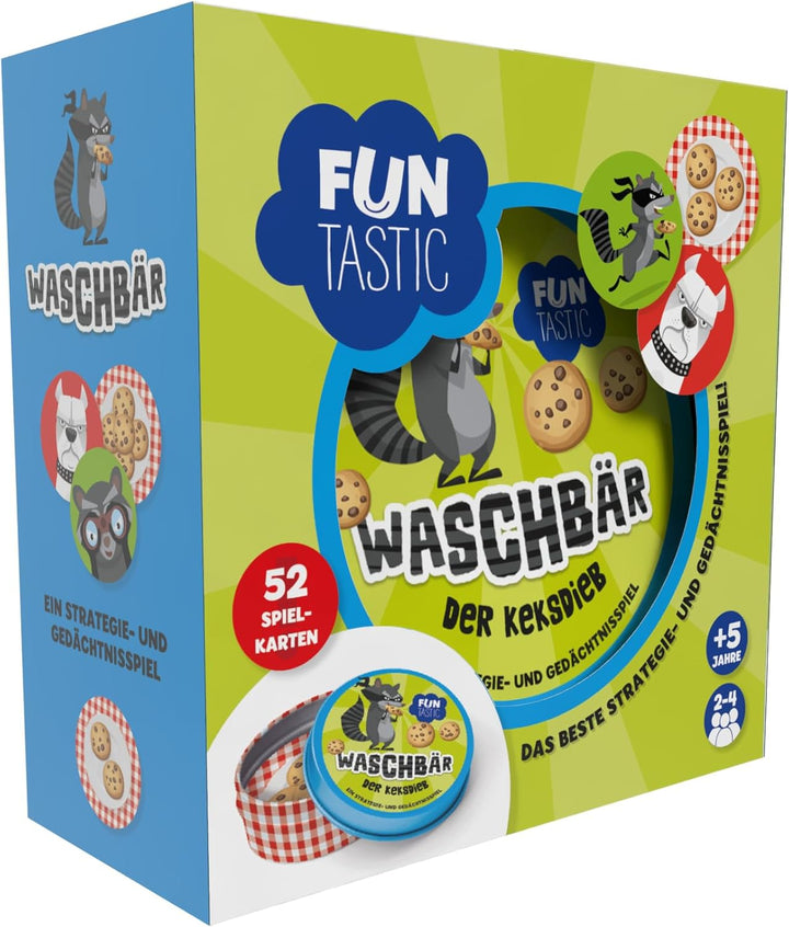 IMAGILAND Waschbär Der Keksdieb - Strategie- &amp; Gedächtnisspiel ab 5 Jahren | Kartenspiel für 2–4 Spi