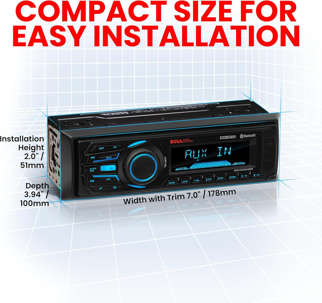 BOSS AUDIO Systems 153-mr1308uabk Radio Bluetooth