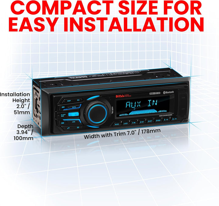 BOSS AUDIO Systems 153-mr1308uabk Radio Bluetooth