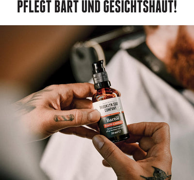 Brooklyn Soap Company Bartpflege Set - Das Vorteilsset für Männer · Bartshampoo & Bartöl mit Gin Ton