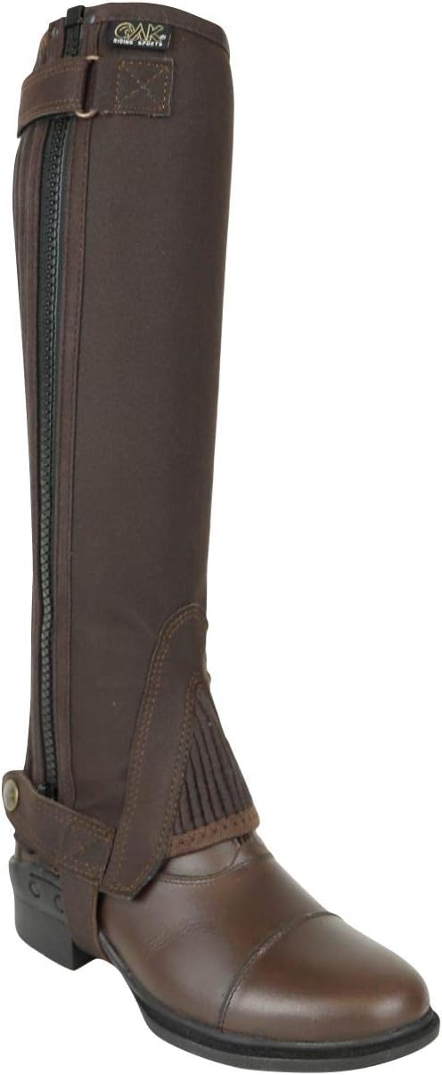 AK Reit-Halbchaps aus Mikro-Wildleder, waschbar Braun S, Braun S