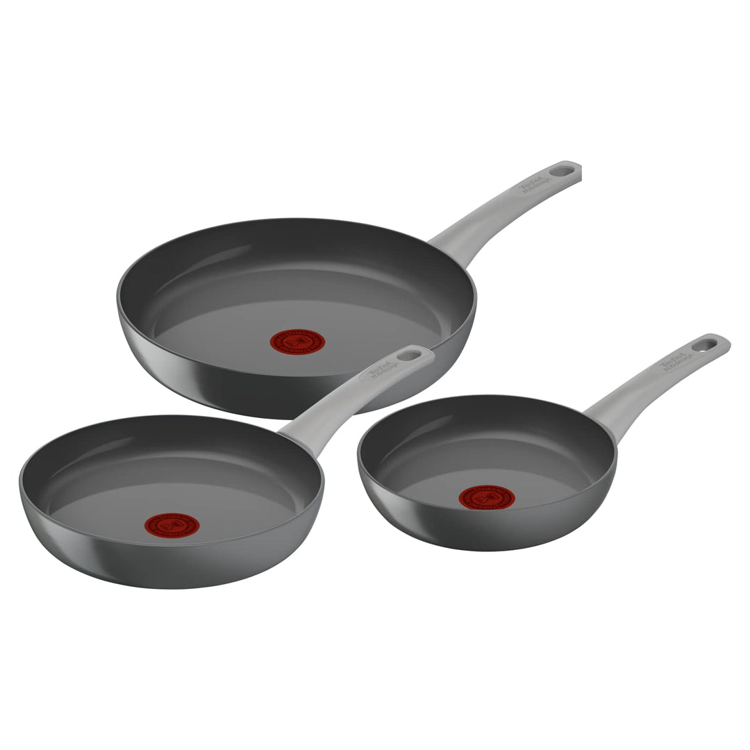 Tefal Renew On Pfannen-Set, 3 Stück, 20/24/28 cm, Keramik-Antihaftbeschichtung, Induktion, Thermo-Si