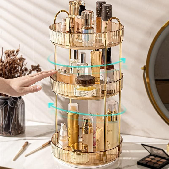Make Up Organizer, 360° Drehbar Kosmetik Organizer, Beauty Organizer, Hautpflege Organizer für Badez