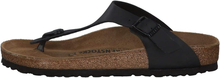 Birkenstock Classic Gizeh Birko-Flor Unisex-Erwachsene Zehentrenner 38 EU Schwarz, 38 EU Schwarz