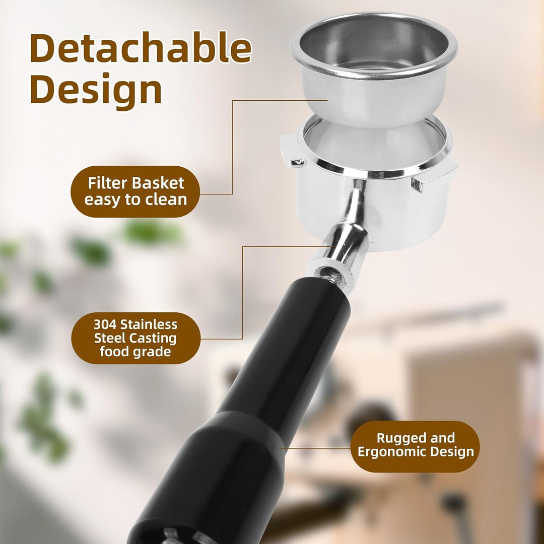 Philorn Bottomless Portafilter 54 mm ，Compatible with Breville BES870/BES875/BES878/ BES880/EC680 /