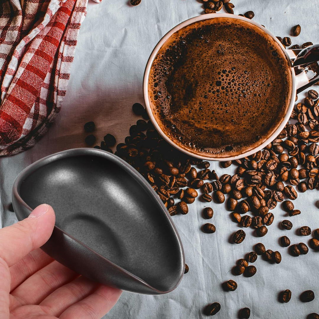 Cabilock Keramik Kaffeebohnenschale 10.5X7.5X3.5Cm Wiegeschale Für Kaffeebohnen Und Kaffeepulver Dos