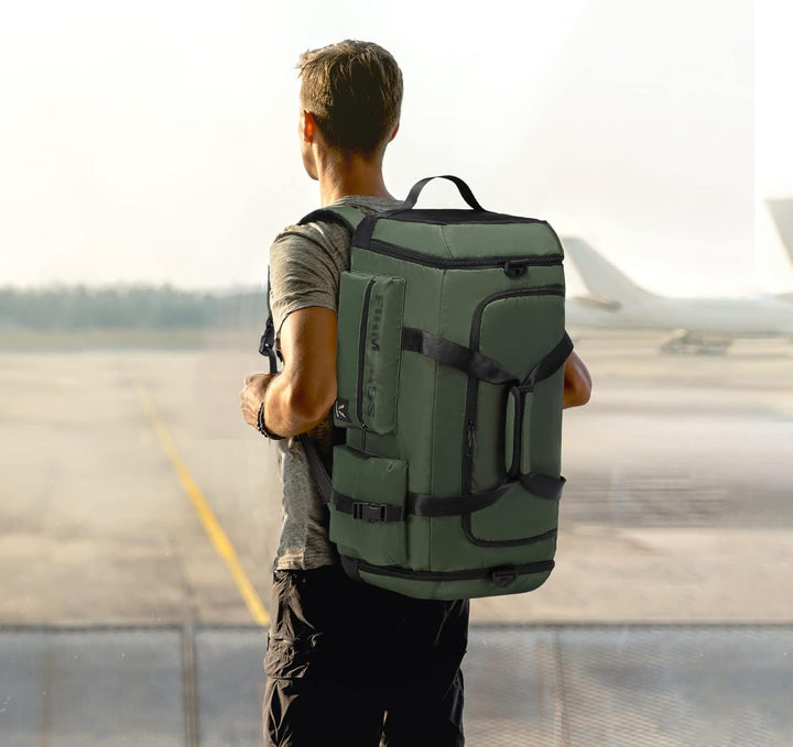 Reisetasche Gross Damen Herren 65L Sporttasche mit Schuhfach und Nass-Trockenfach Large Capacity Tra
