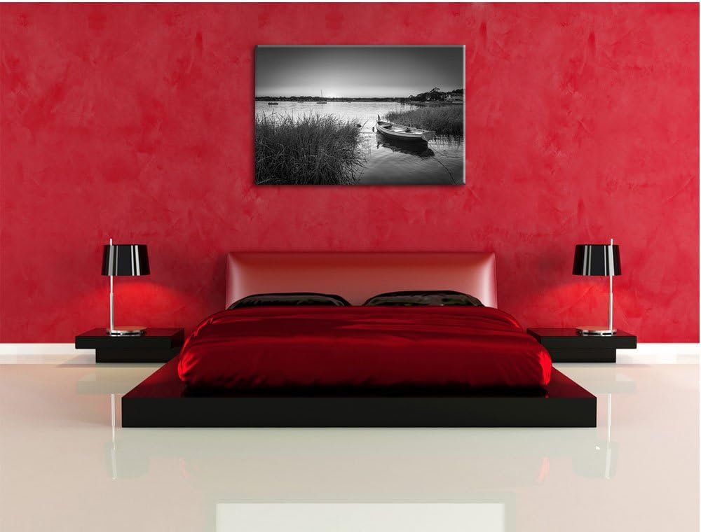 Pixxprint Segelschiffe an der Küste als Leinwandbild/Grösse: 100x70 / Wandbild/Kunstdruck/fertig bes