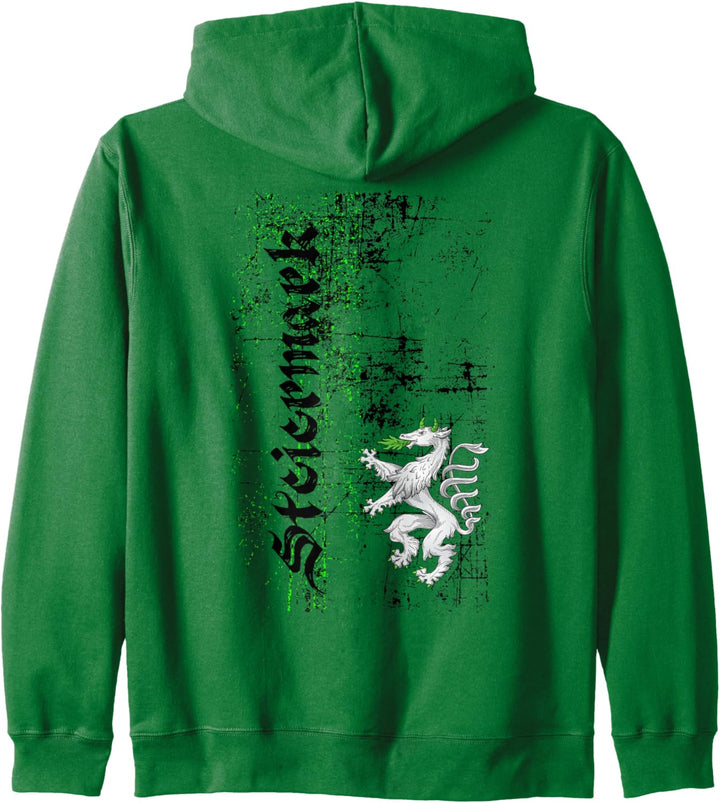 Steiermark Shirt mit Steirer Panther Steiermark Herren Damen Kapuzenjacke