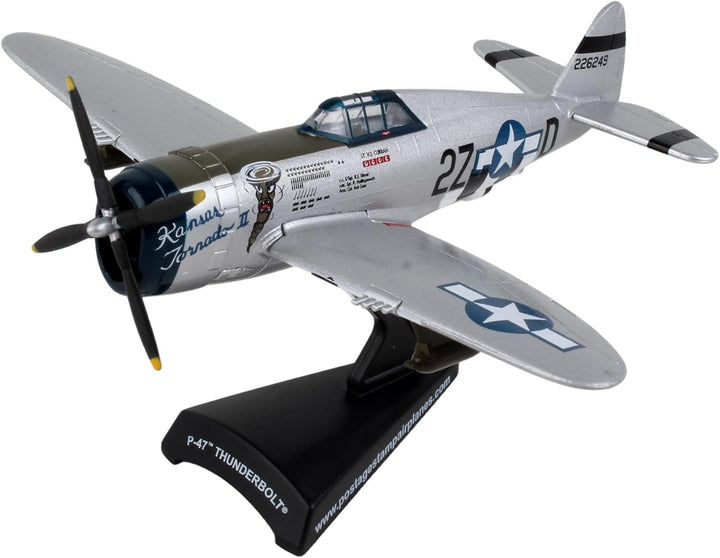Daron PS5359-4 Postage Stamp Republic P-47 Thunderbolt Kansas Tornado II Scale 1/100