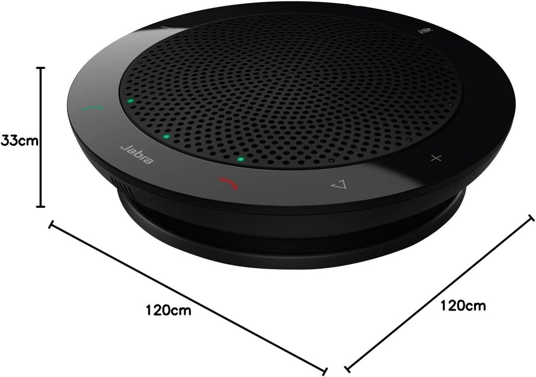 Jabra 7410-109 Speak 410 Konferenzlautsprecher – Microsoft zertifizierter tragbarer Lautsprecher mit