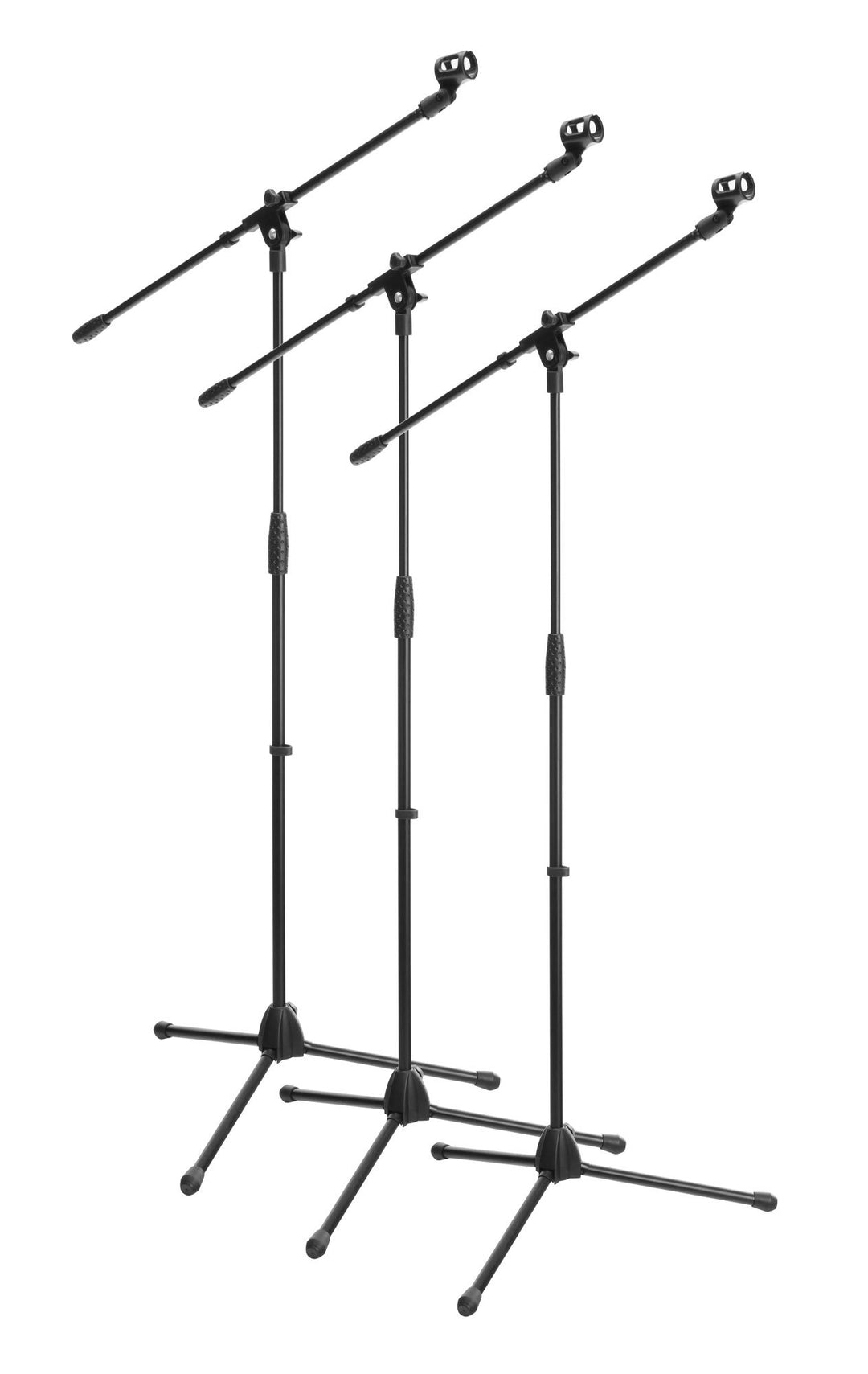 3x SET McGrey MBS-01 Mikrofonständer mit Galgen und Mikrofonklemme (Schwenkarm, höhenverstellbar bis