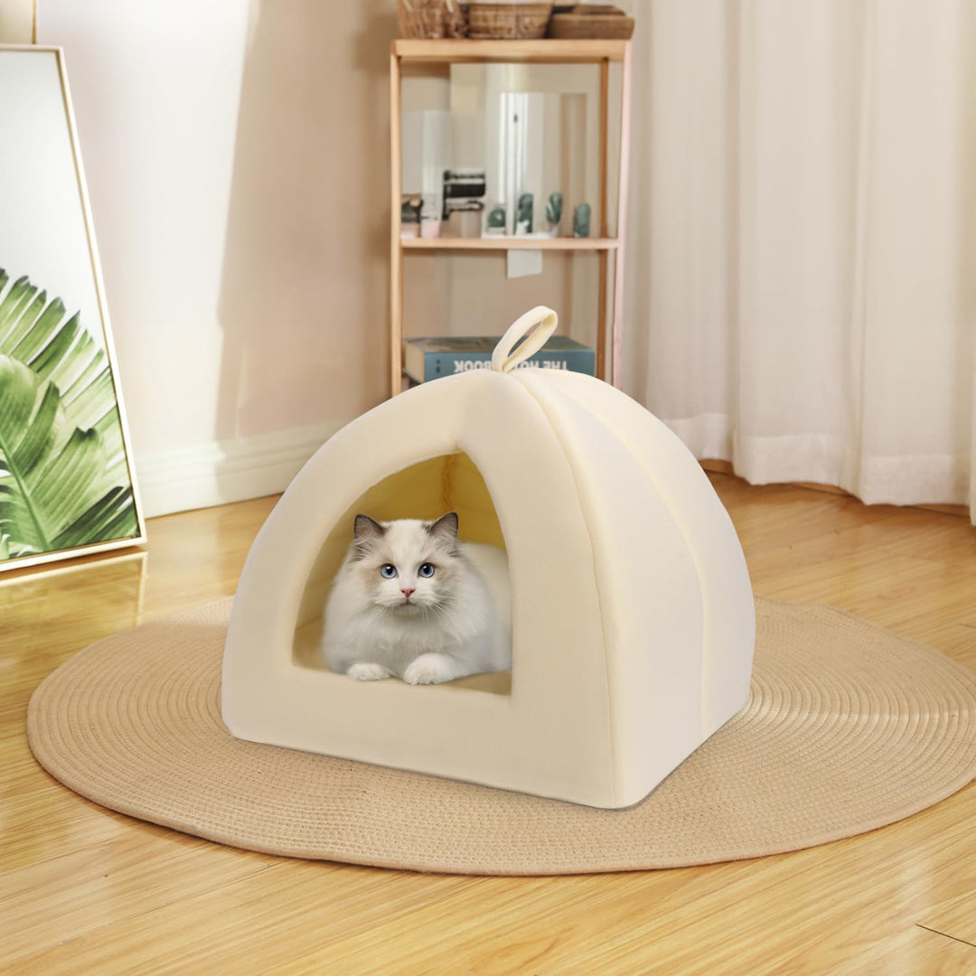 Nobleza Faltbares Katzenhaus, Zwei in Eins Hund Katzenbett, Katzenhaus für Kleine bis Grosse Katzen