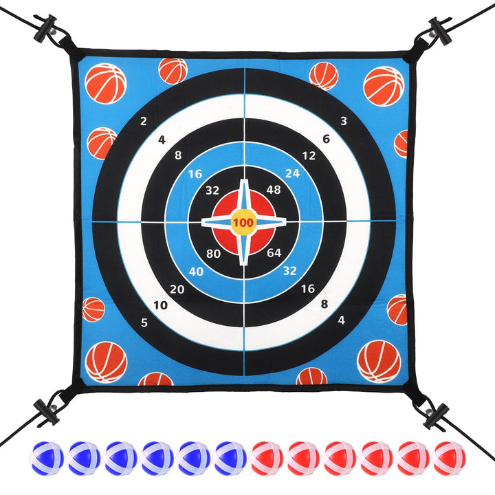 Trampolin Dartbrett Spielzubehör, Dartbrett Kinder mit 12 Klebebällen Zubehör Trampolin Spielzeug Tr