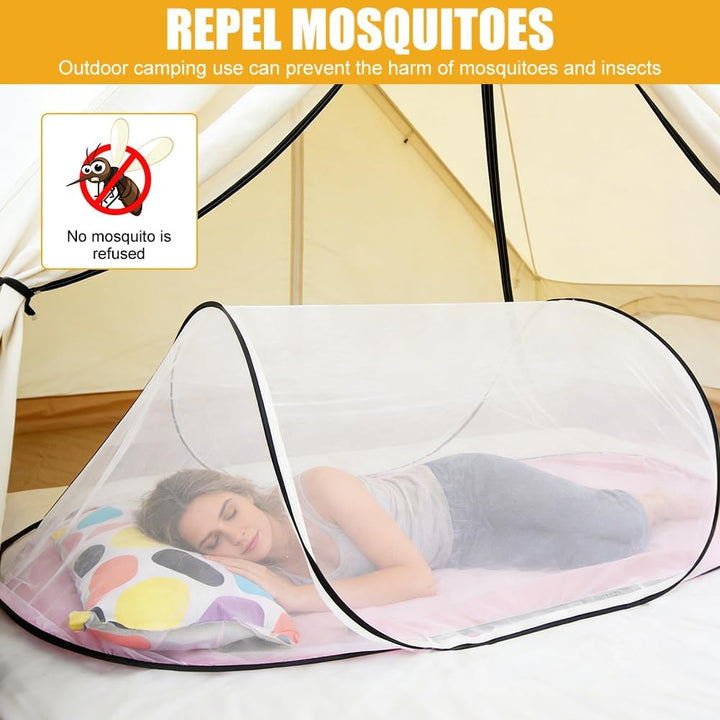Faltbares Moskitonetz, Moskitonetz Pop Up, Moskitonetzs Reise, Moskitonetzs Bett, 200 x 80 x 56 cm,