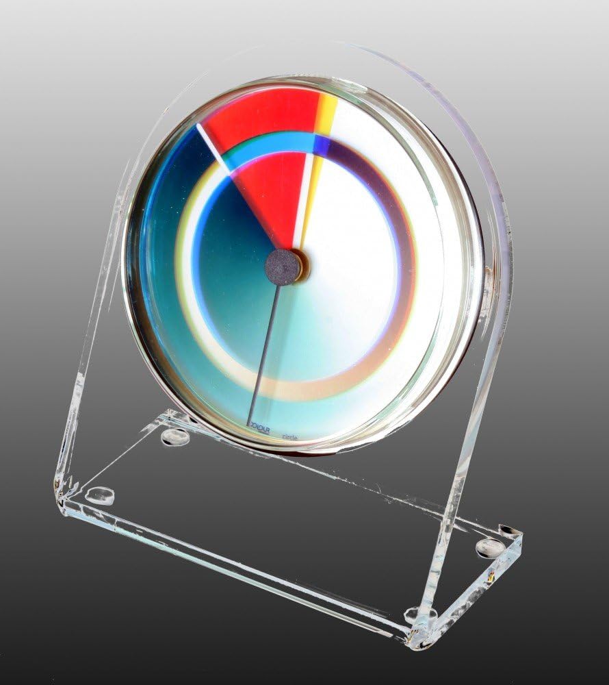 GmbH Petriplex Circle, Acryl Tisch- und Regal Uhr (Buffetuhr)