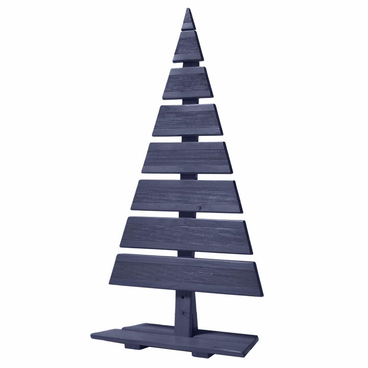 Floranica Weihnachtsdeko Weihnachtsbaum Lärchenholz Höhe 92 cm Fussbreite 45 cm Anthrazit Holzweihna