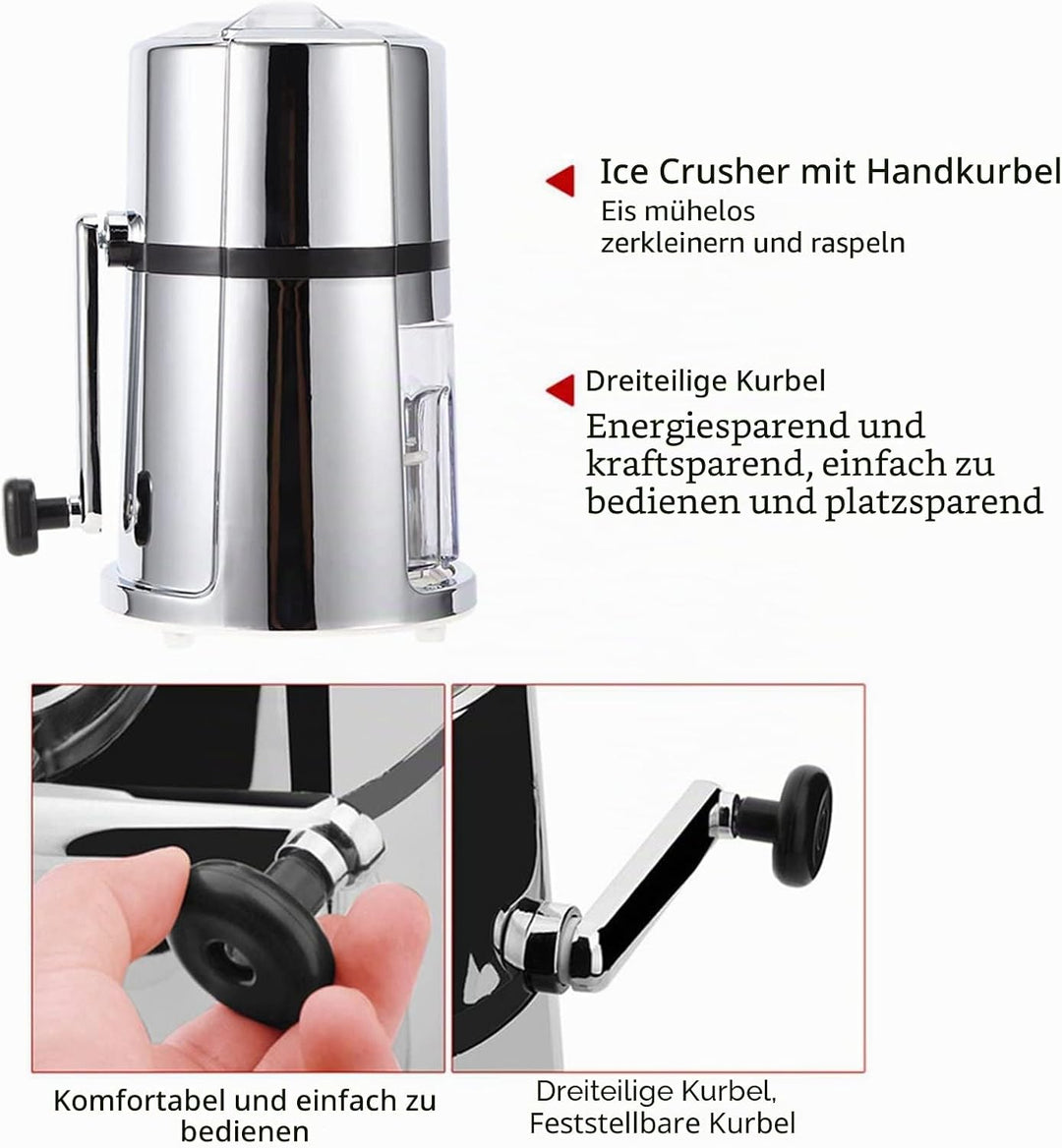 Crushed ice Maker,Handheld Eiscrusher, Eiszerkleinerer und Crushed Eismaschine Eiszerkleinerer Handh