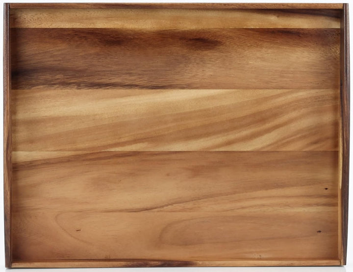 Zassenhaus Serviertablett Holz | rechteckig | mit Tragegriffen | 53×41×7cm | Teetablett | aus nachha
