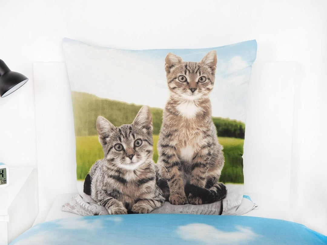 Klaus Herding GmbH Herding Wende Bettwäsche Set Katzen Bettwäsche 2 TLG.135 x 200cm
