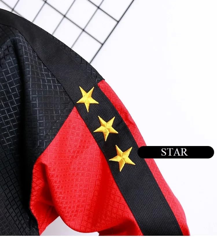 Taekwondo Gi Set DobokTaekwondo Standard Uniform TKD Anzug mit Gürtel rot/black 120, rot/black 120