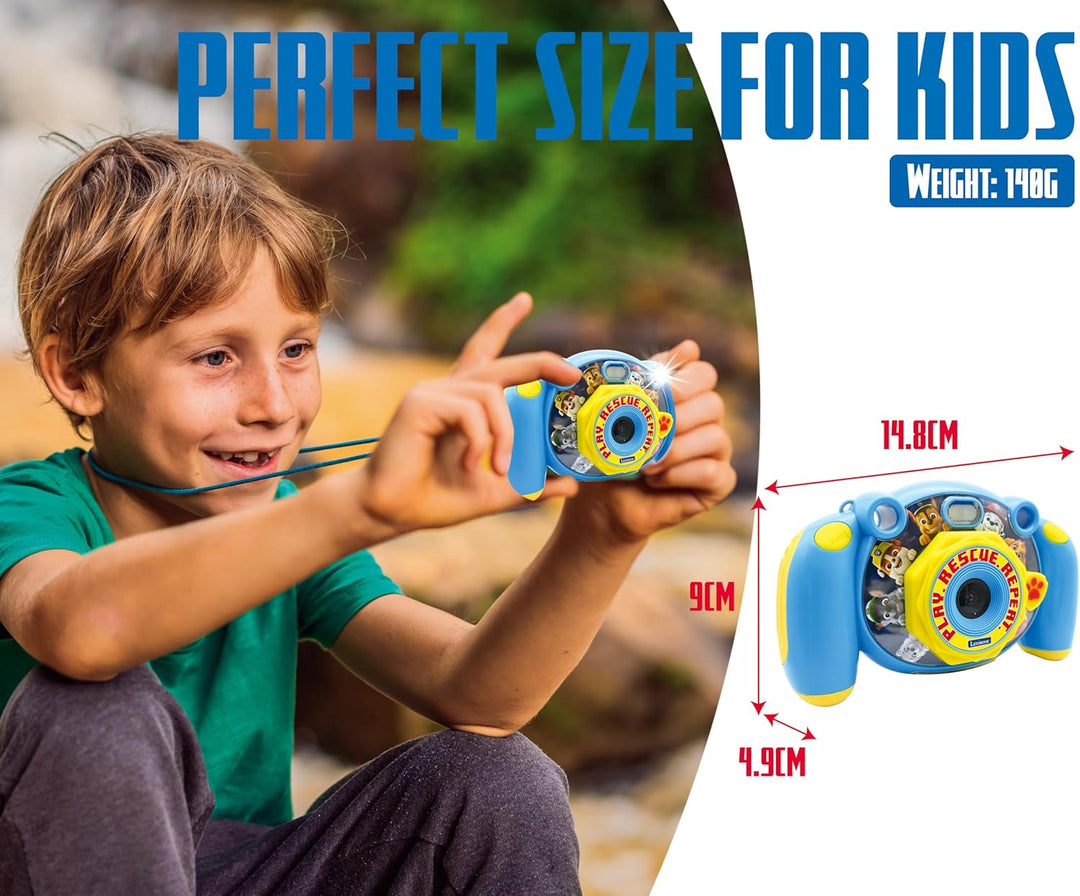 Lexibook DJ080PA Paw Patrol-Kinder-Digitalkamera mit Foto-und Videofunktion, Spiele, Blau/Gelb, Paw
