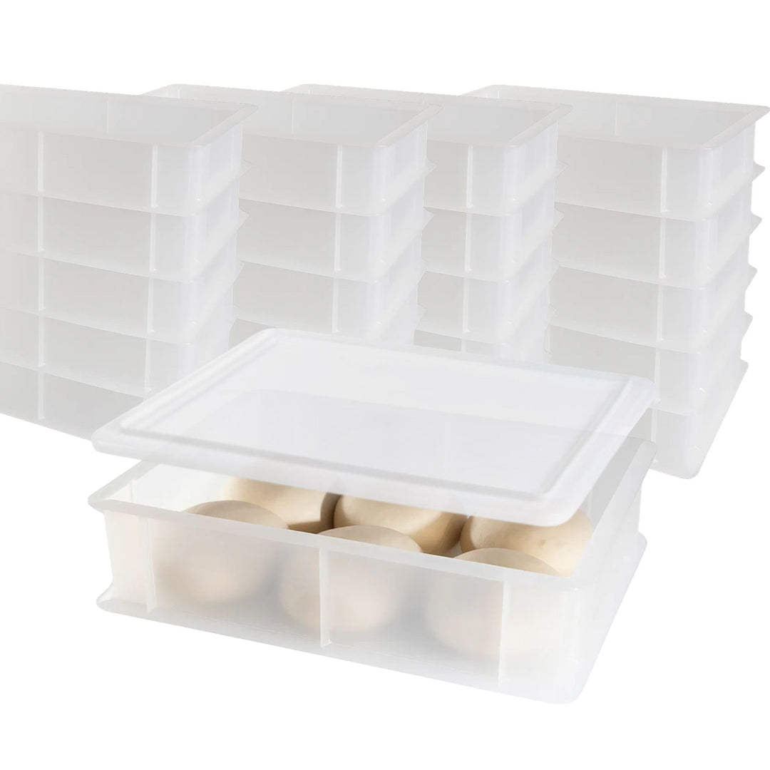 CookandSupply Gärbox für Pizza und Brot BPA-free - Lebensmittelechte Teigbehälter - Made in Italy -