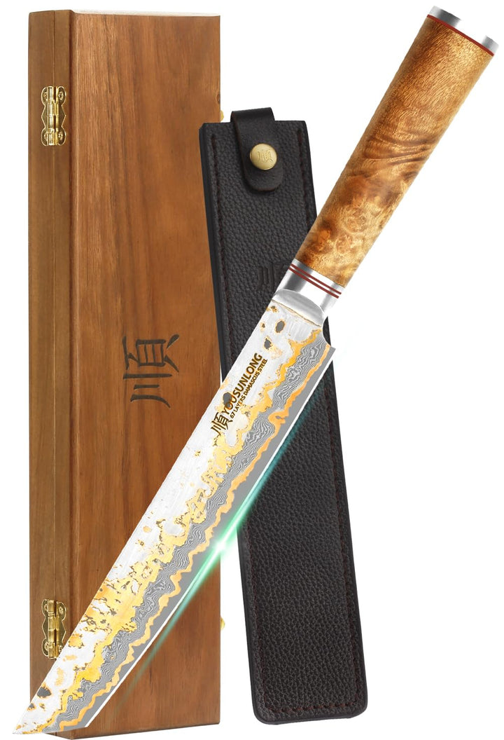 YOUSUNLONG Sashimi-Schneidemesser - 215mm Sujihiki Yanagiba Messer - Superscharfer Schnitt - Japanis