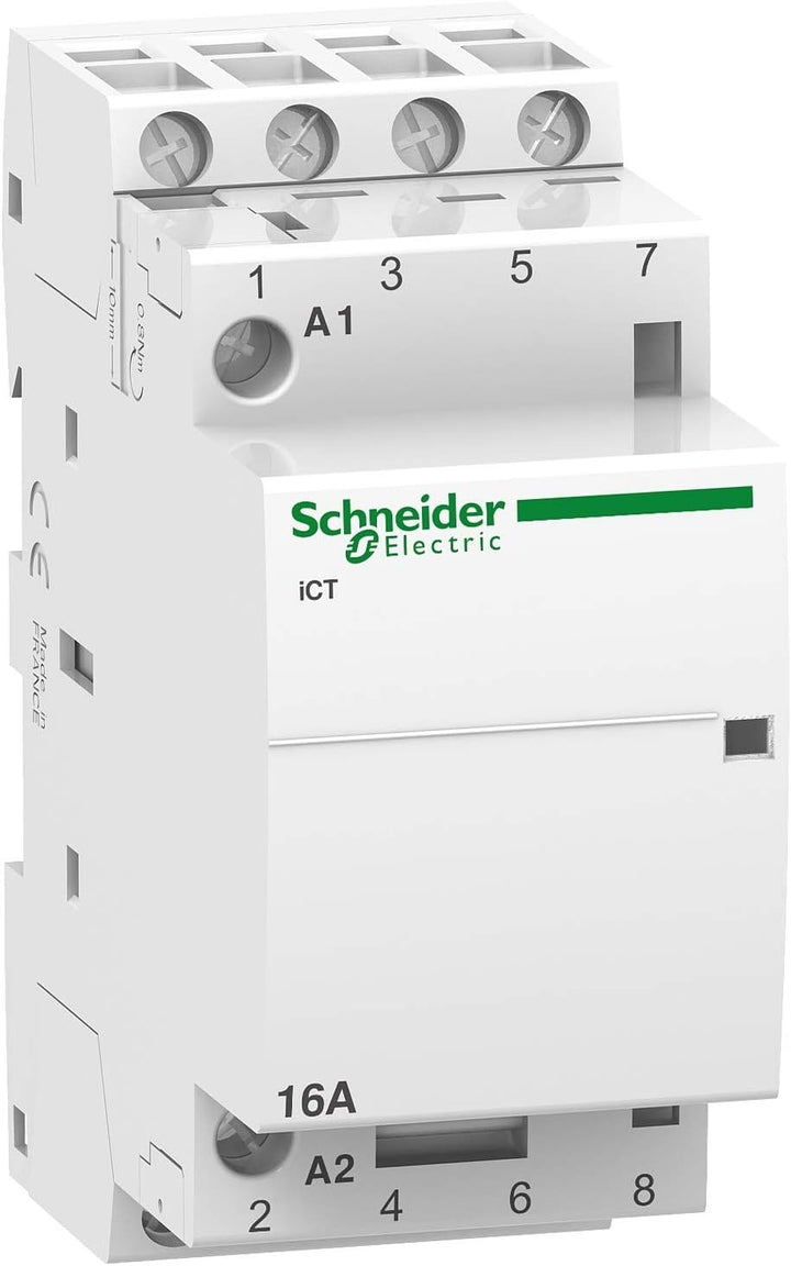Schneider A9C22114 Installationsschütz iCT 16A 4S 50Hz, 24 V, Weiss