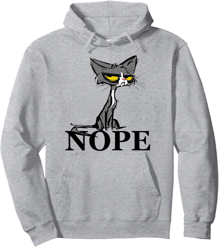 Nope Katze Nein Lustige Anti Social Katzen Pullover Hoodie
